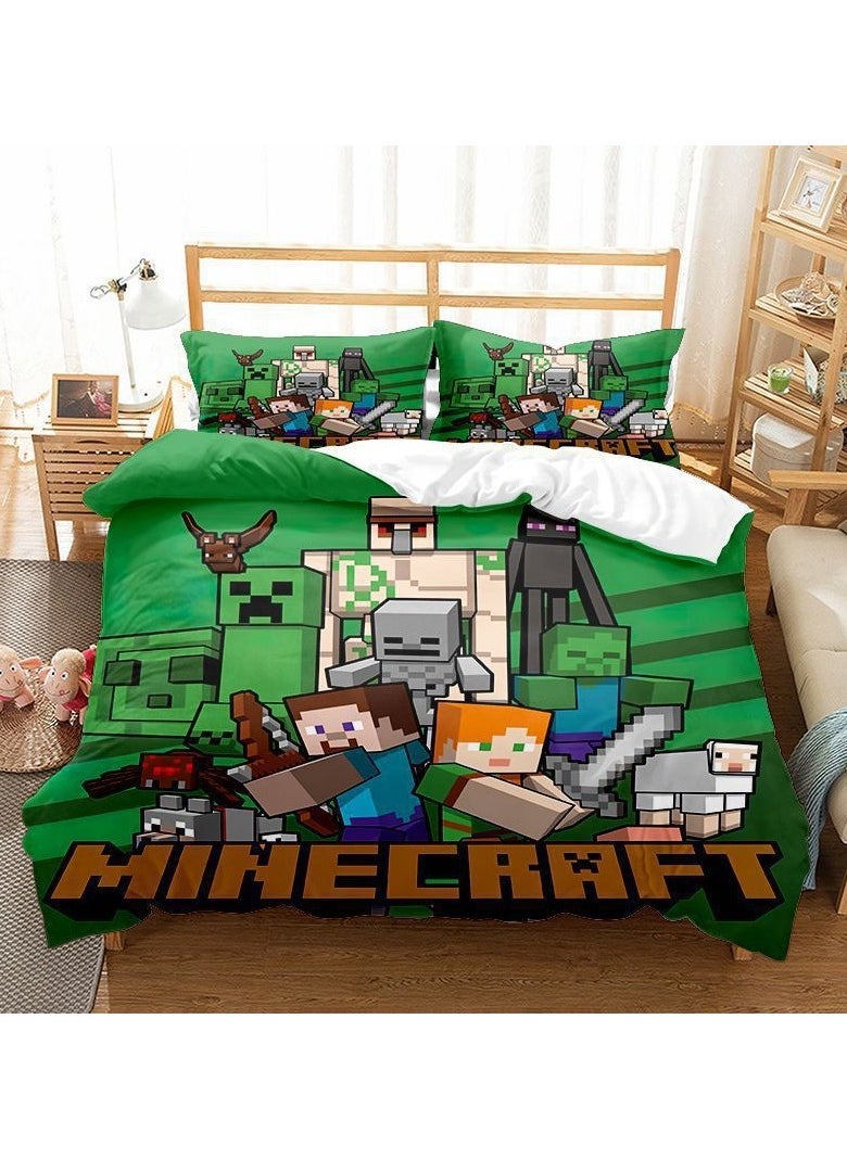 Minecraft Game Peripheral Bedding Two-Piece Set 150*200cm