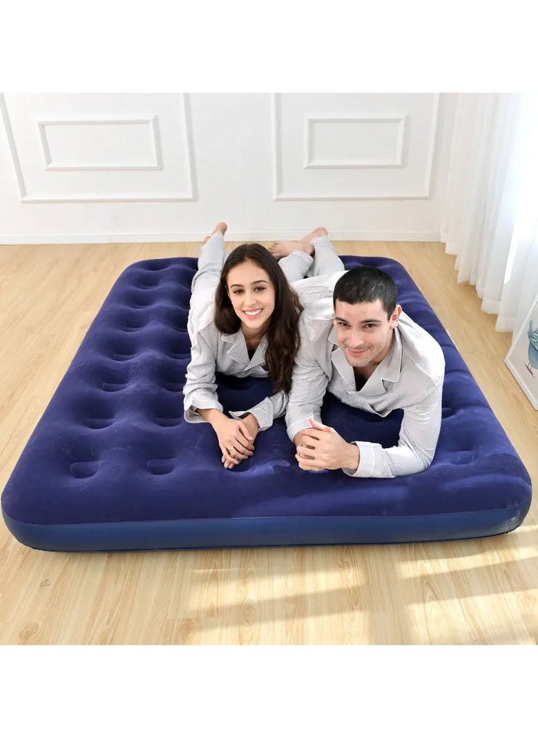 Air Mat Camping Inflatable Mattress with Electric Air Mattress Pump Lightweight Inflatable Bed Air Mattress for Home Travel