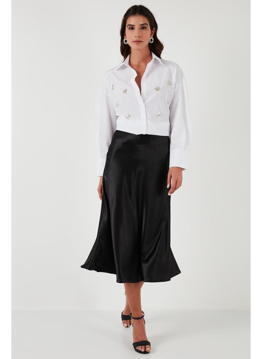 Stone Detailed Regular Fit Shirt Women's Shirt 611GO00417