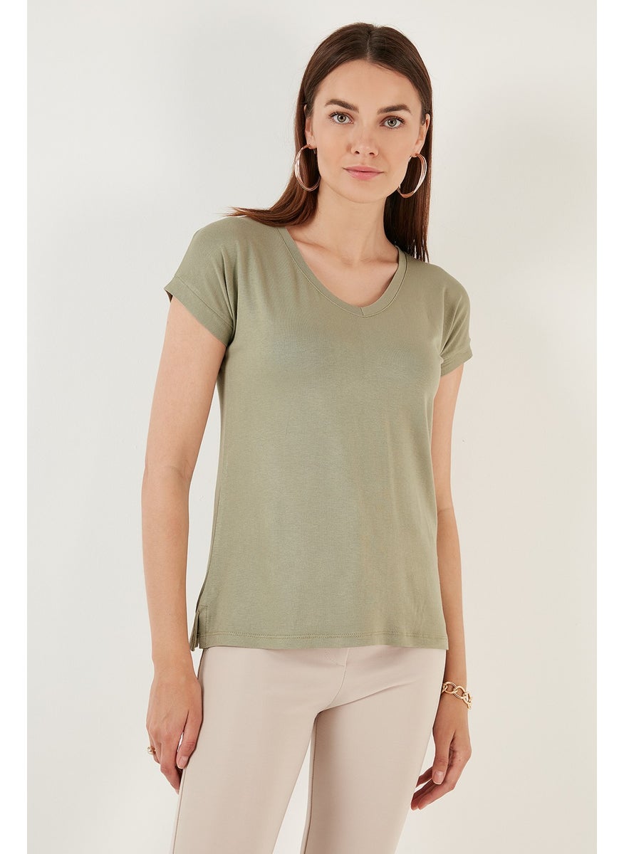 V-Neck Relaxed Cut Women's Blouse 5862000