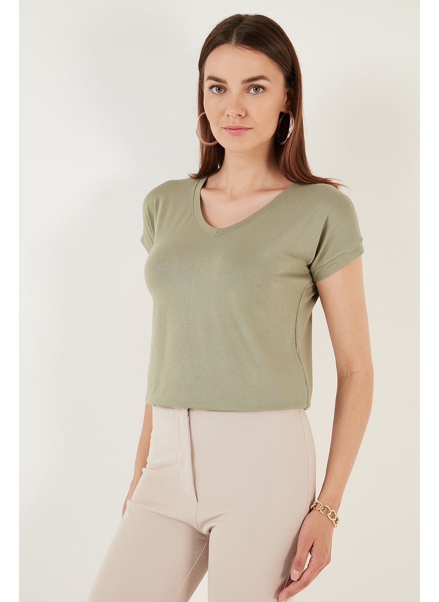 V-Neck Relaxed Cut Women's Blouse 5862000