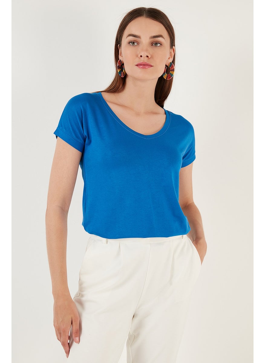 V-Neck Relaxed Cut Women's Blouse 5862000