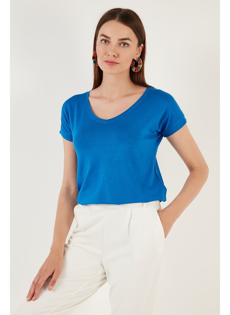V-Neck Relaxed Cut Women's Blouse 5862000