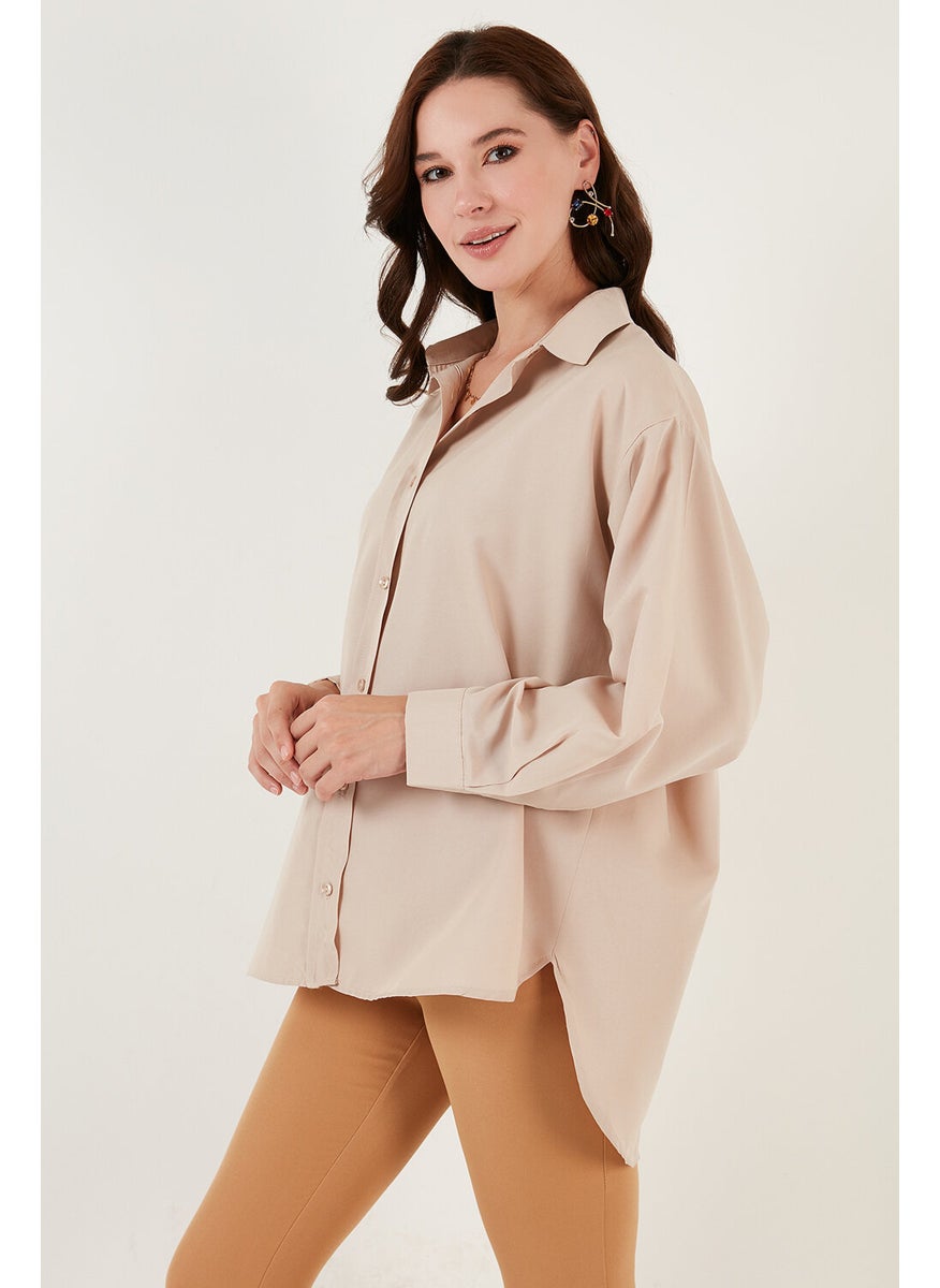Cotton Oversize Woven Shirt Women's Shirt 6234760