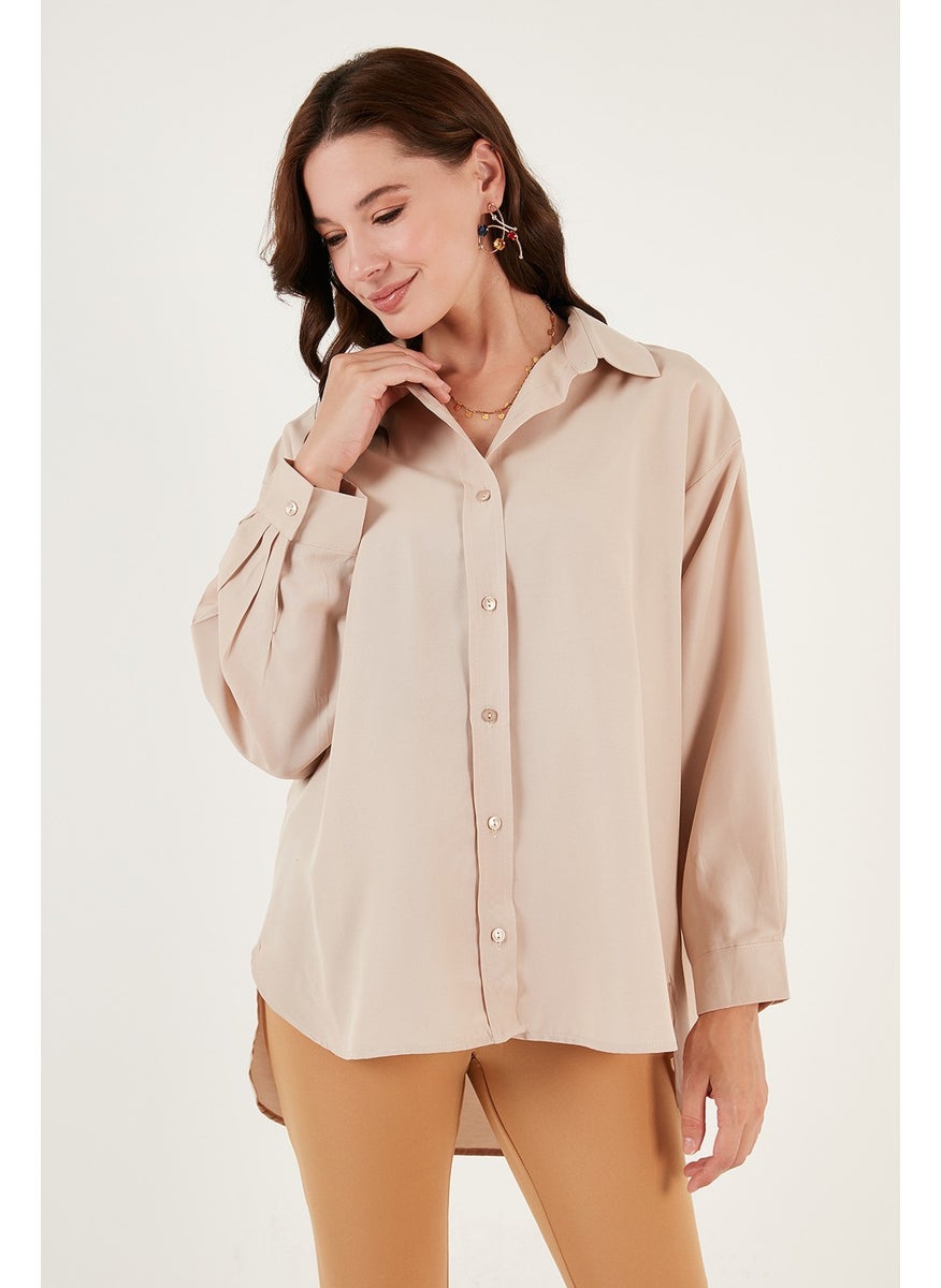 Cotton Oversize Woven Shirt Women's Shirt 6234760