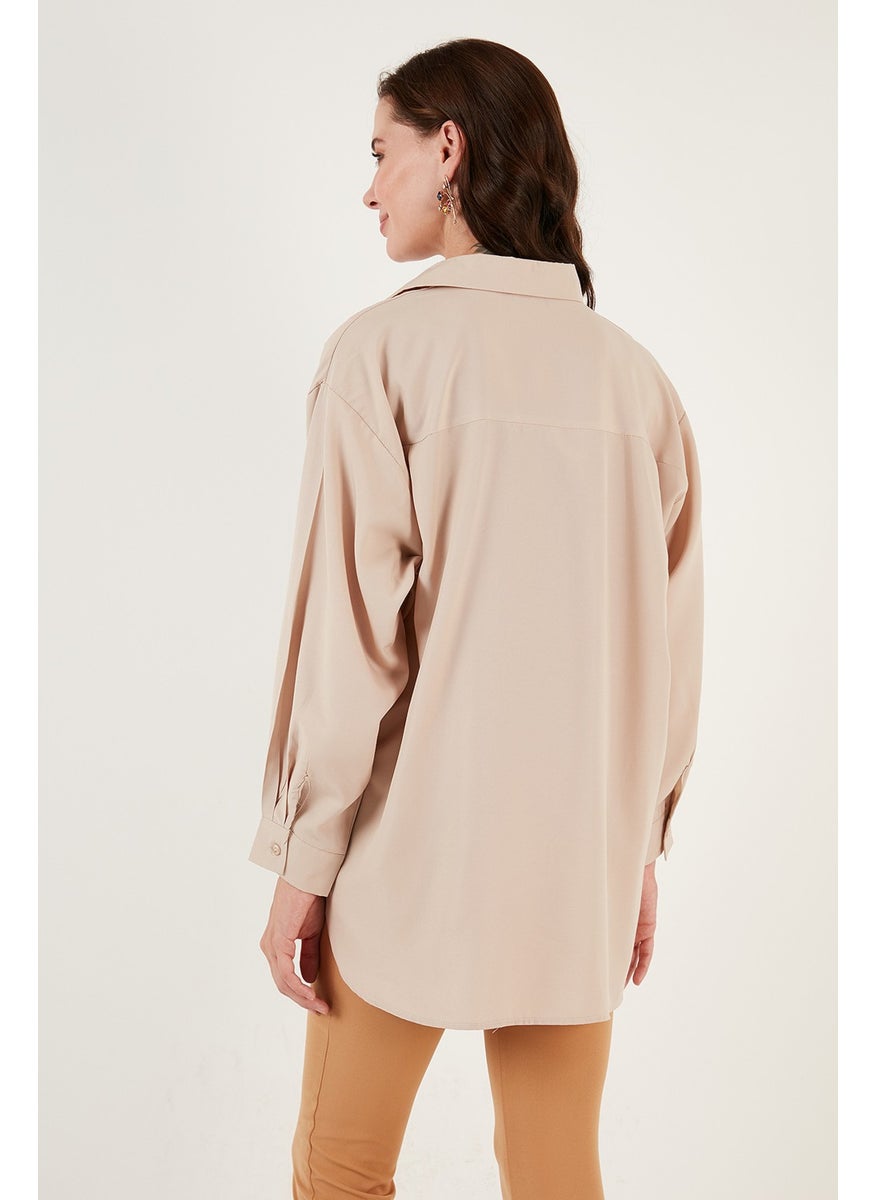 Cotton Oversize Woven Shirt Women's Shirt 6234760