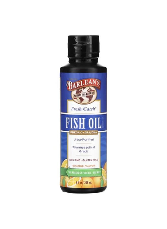 Fresh Catch Fish Oil, Omega-3 EPA/DHA, Orange , 8 fl oz (236 ml)