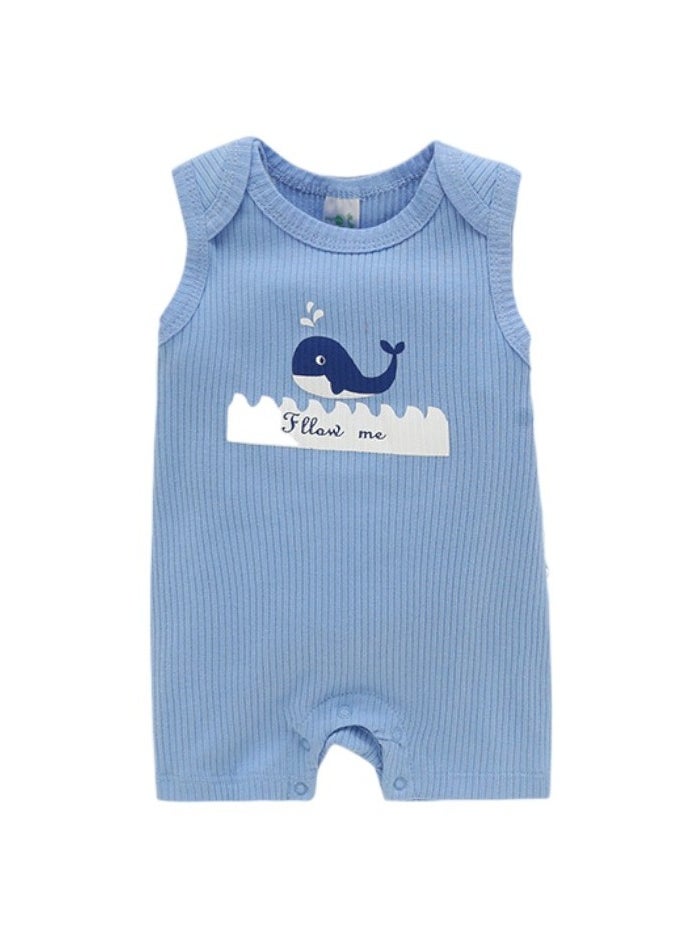 Bambimici Whale Printed Bodysuit 2-Piece