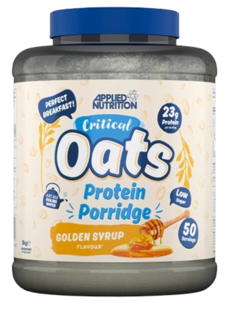 Critical Oats Protein Porridge Golden Syrup 3 Kg