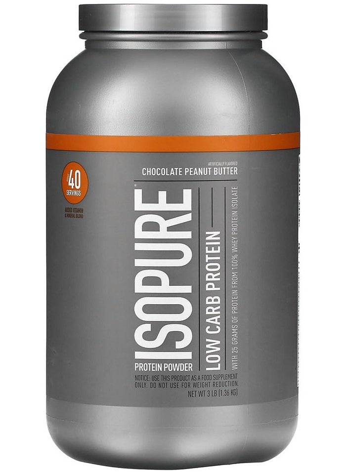 Isopure Low Carb Protein Chocolate Peanut Butter 3 LB