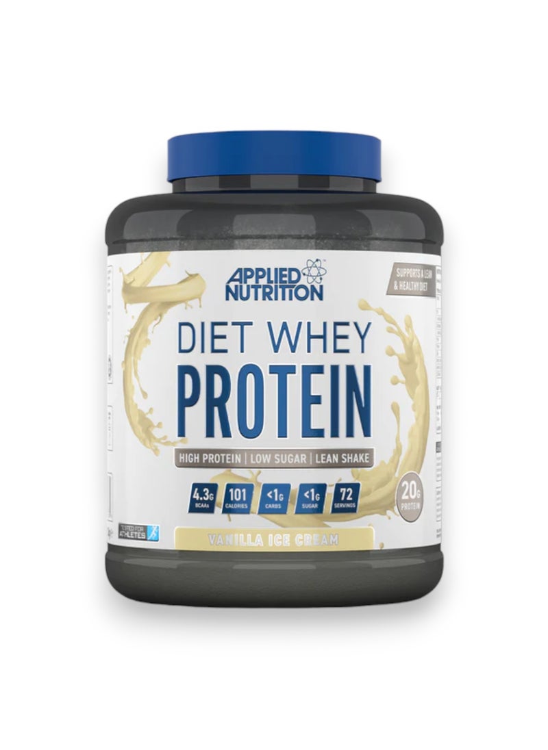 Diet Whey Protein,  Vanilla Ice Cream Flavour, 1.8kg