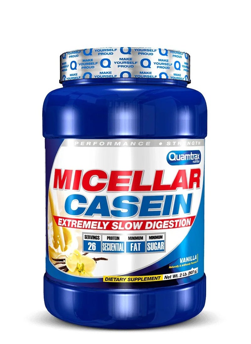 Quamtrax, Micellar Casein Protein, 2 Lbs, Vanilla, 26 Servings