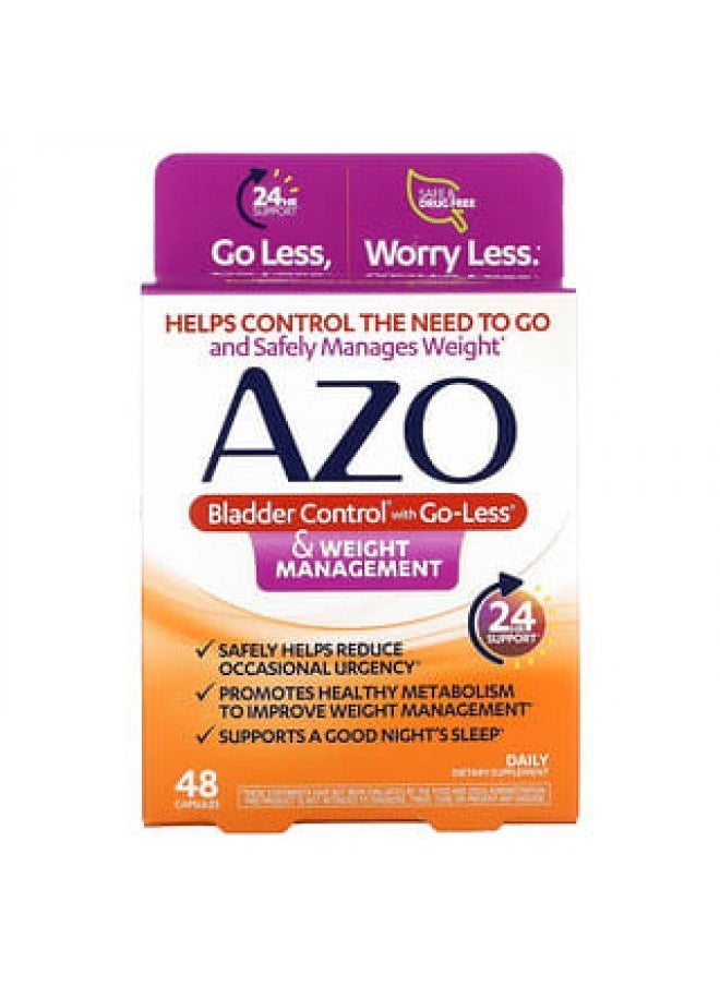 Azo Bladder Control with Go-Less & Weight Management 48 Capsules