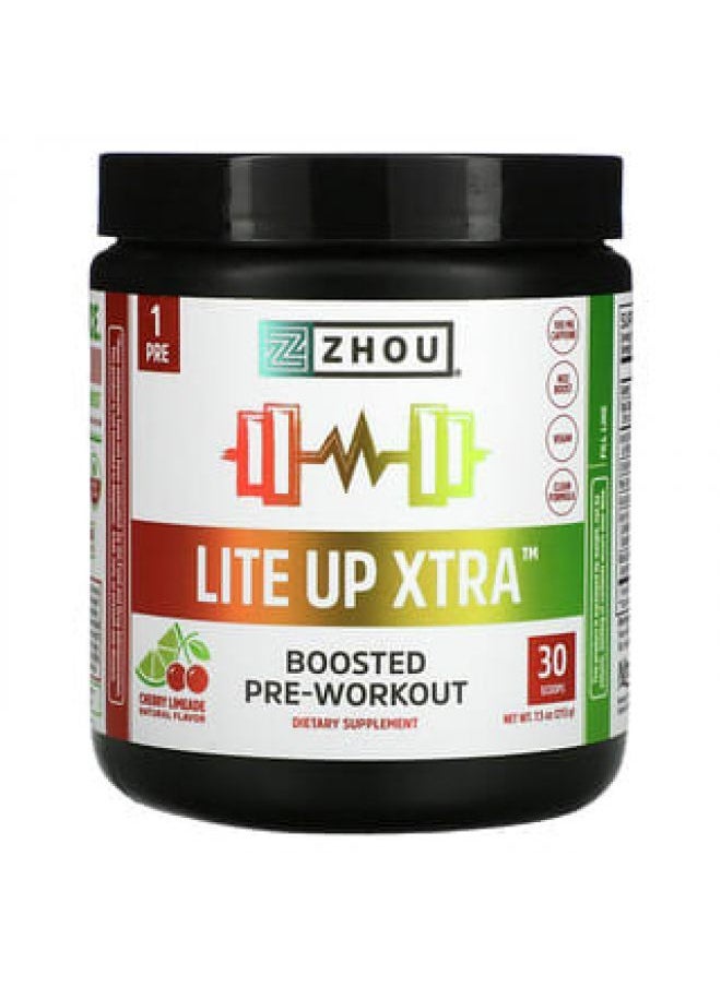 Zhou Nutrition Lite Up Xtra Boosted Pre-Workout Cherry Limeade 7.5 oz (213 g)