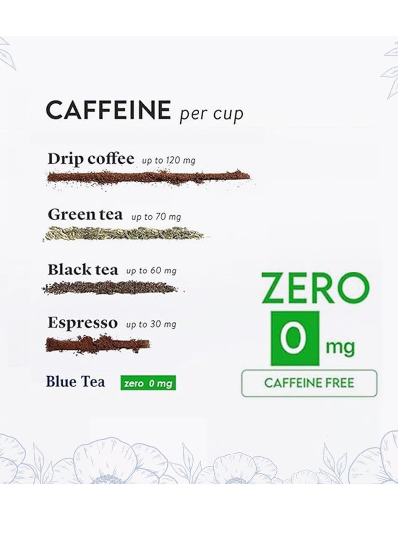 BLUE TEA - Lemongrass Tea - 100g -100 Cups) || Diwali Gifts || BOOST METABOLISM || Detox Tea - Flower Based - Herbal Tea - Caffeine Free - Vegan - Gluten Free - Zero Sugar | Pet Jar Packaging
