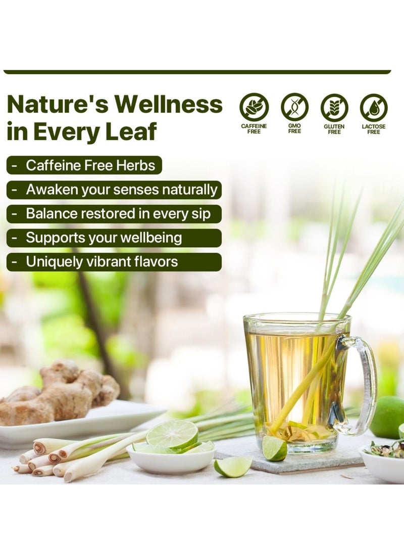 BLUE TEA - Lemongrass Tea - 100g -100 Cups) || Diwali Gifts || BOOST METABOLISM || Detox Tea - Flower Based - Herbal Tea - Caffeine Free - Vegan - Gluten Free - Zero Sugar | Pet Jar Packaging