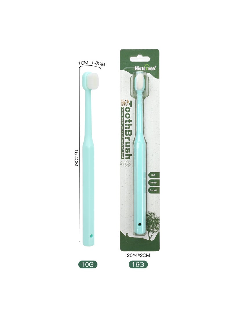 360-Degree Pet Toothbrush for Cats  DogsGreen hair Green hair