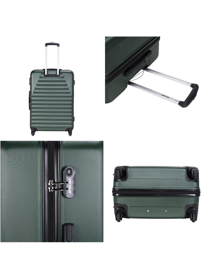 Set of 4 ABS Trolley Luggage With Number Lock 20,24,28,32 Inches