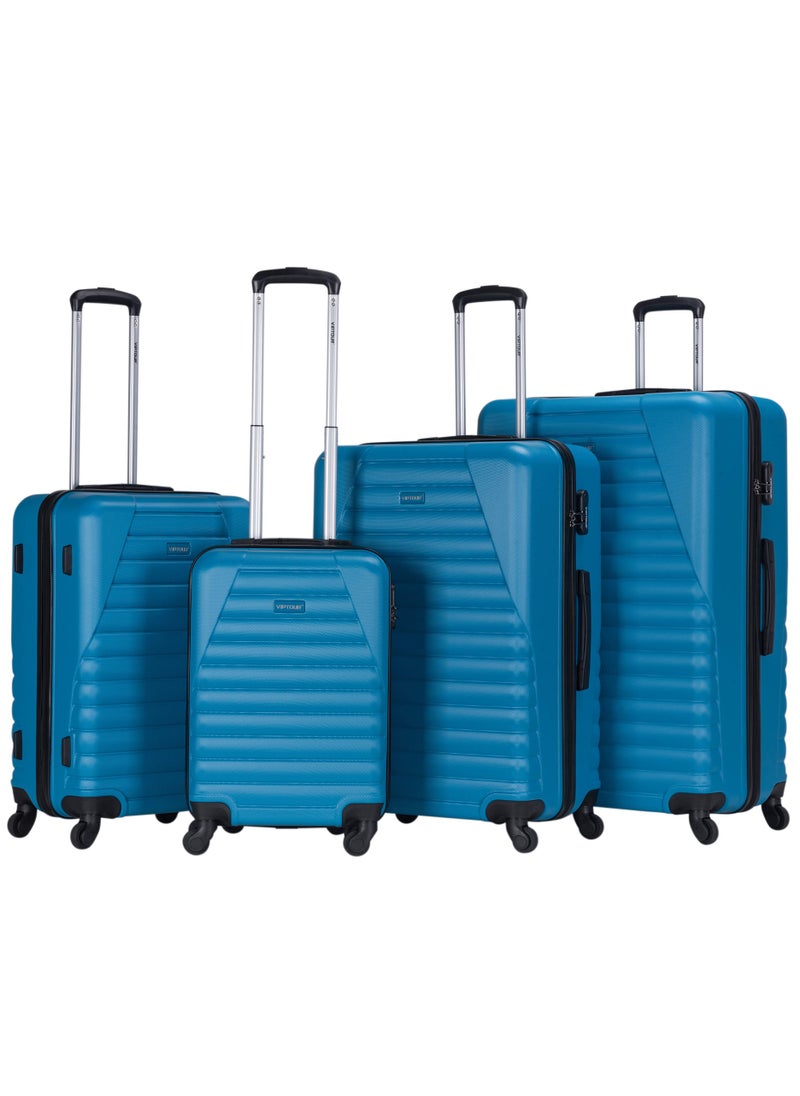 Set of 4 ABS Trolley Luggage With Number Lock 20,24,28,32 Inches