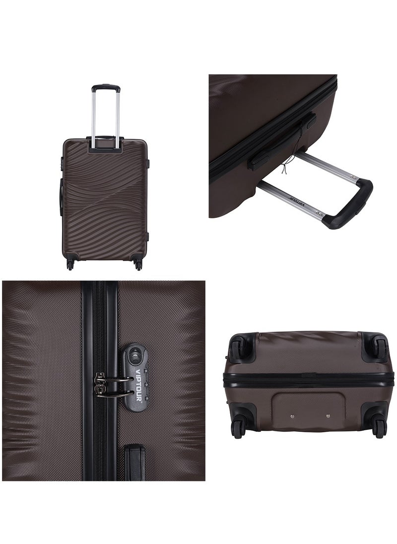 Set of 4 ABS Trolley Luggage With Number Lock 20,24,28,32 Inches