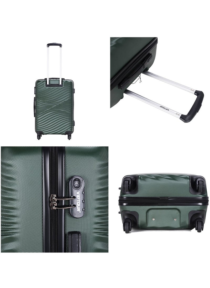 Set of 4 ABS Trolley Luggage With Number Lock 20,24,28,32 Inches