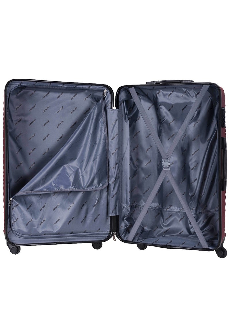 Set of 4 ABS Trolley Luggage With Number Lock 20,24,28,32 Inches