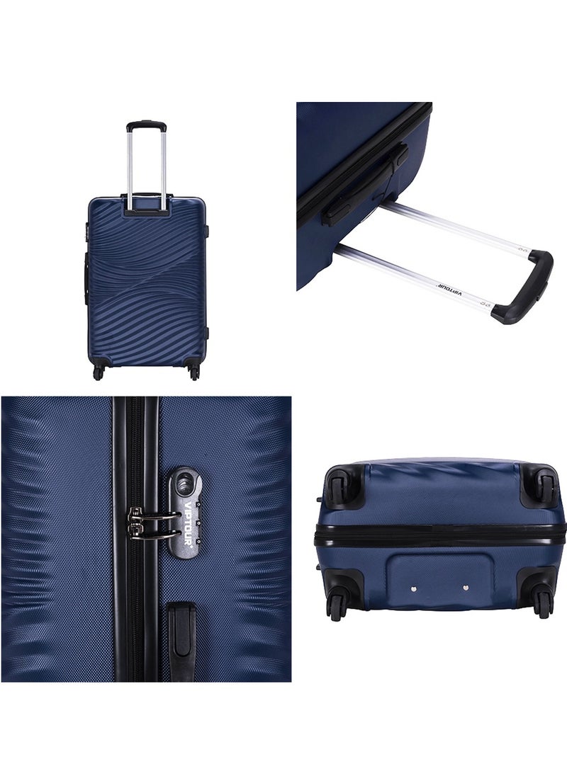 Set of 4 ABS Trolley Luggage With Number Lock 20,24,28,32 Inches