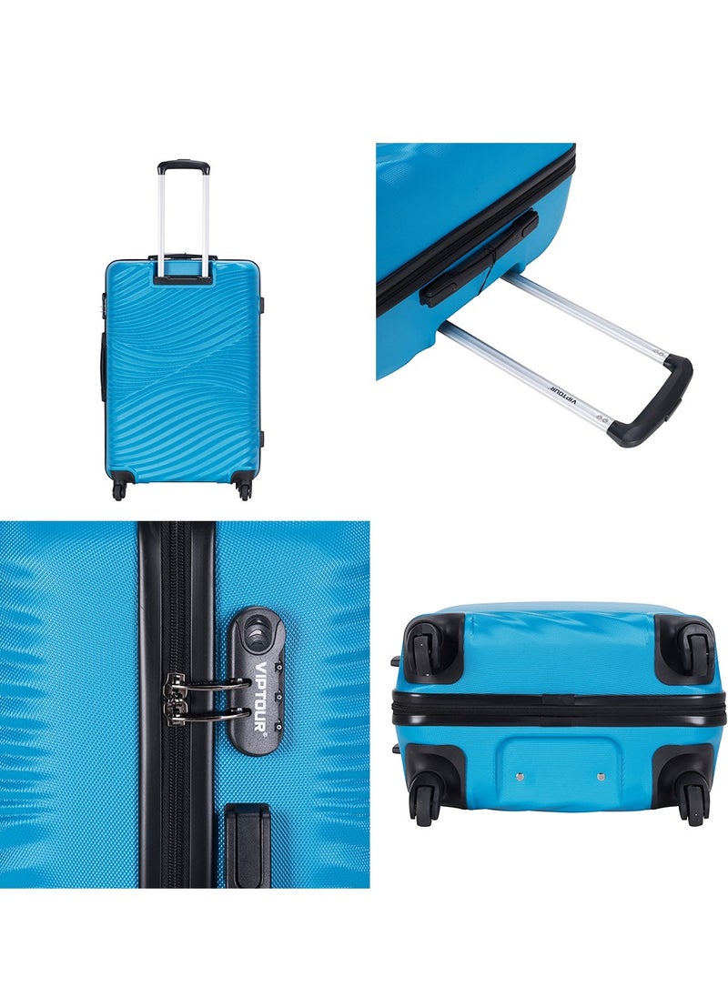 Set of 4 ABS Trolley Luggage With Number Lock 20,24,28,32 Inches