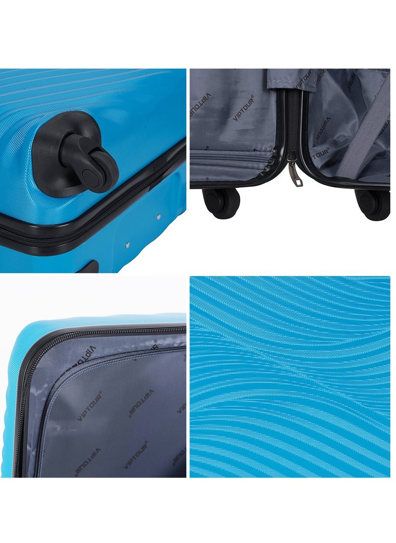 Set of 4 ABS Trolley Luggage With Number Lock 20,24,28,32 Inches