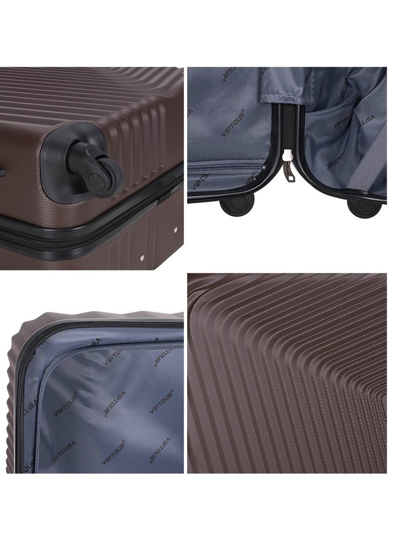 Set of 4 ABS Trolley Luggage With Number Lock 20,24,28,32 Inches