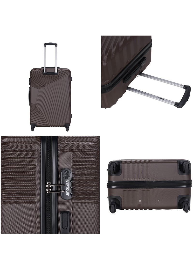 Set of 4 ABS Trolley Luggage With Number Lock 20,24,28,32 Inches