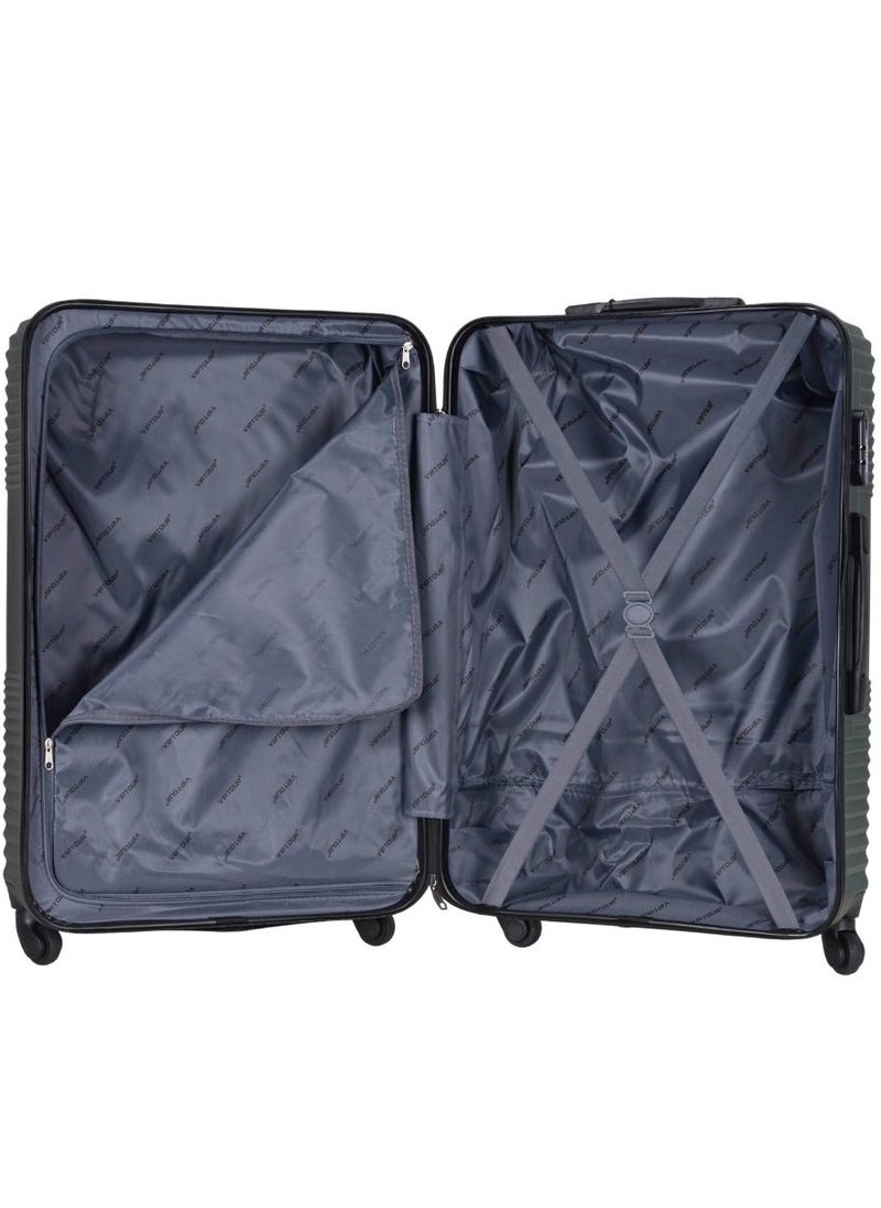 Set of 4 ABS Trolley Luggage With Number Lock 20,24,28,32 Inches