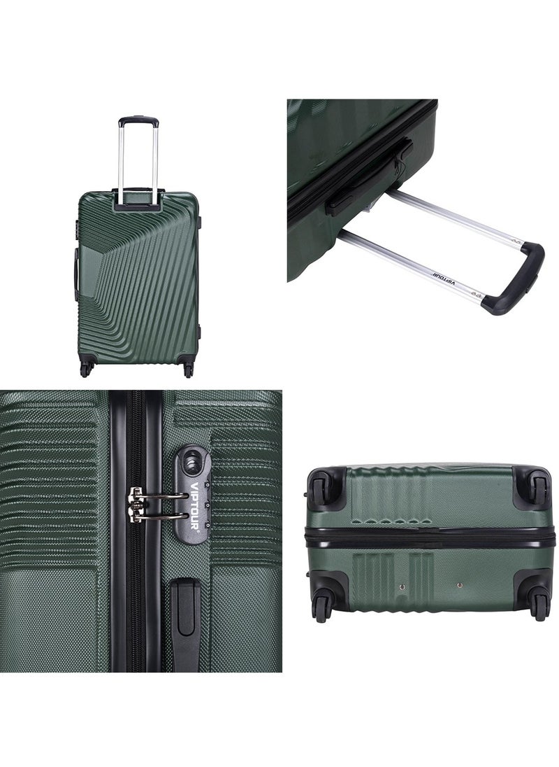 Set of 4 ABS Trolley Luggage With Number Lock 20,24,28,32 Inches