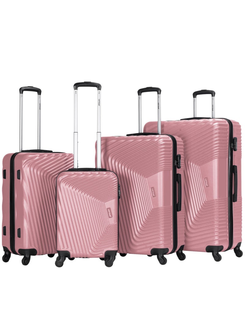 Set of 4 ABS Trolley Luggage With Number Lock 20,24,28,32 Inches