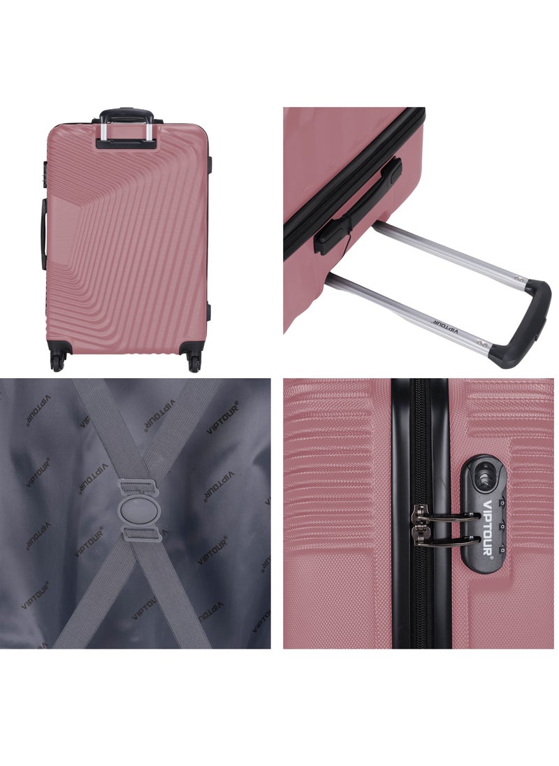 Set of 4 ABS Trolley Luggage With Number Lock 20,24,28,32 Inches