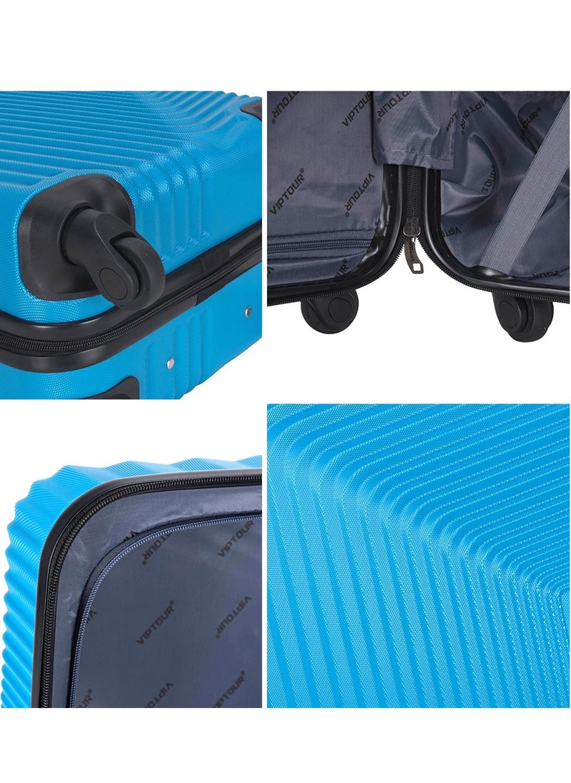 Set of 4 ABS Trolley Luggage With Number Lock 20,24,28,32 Inches