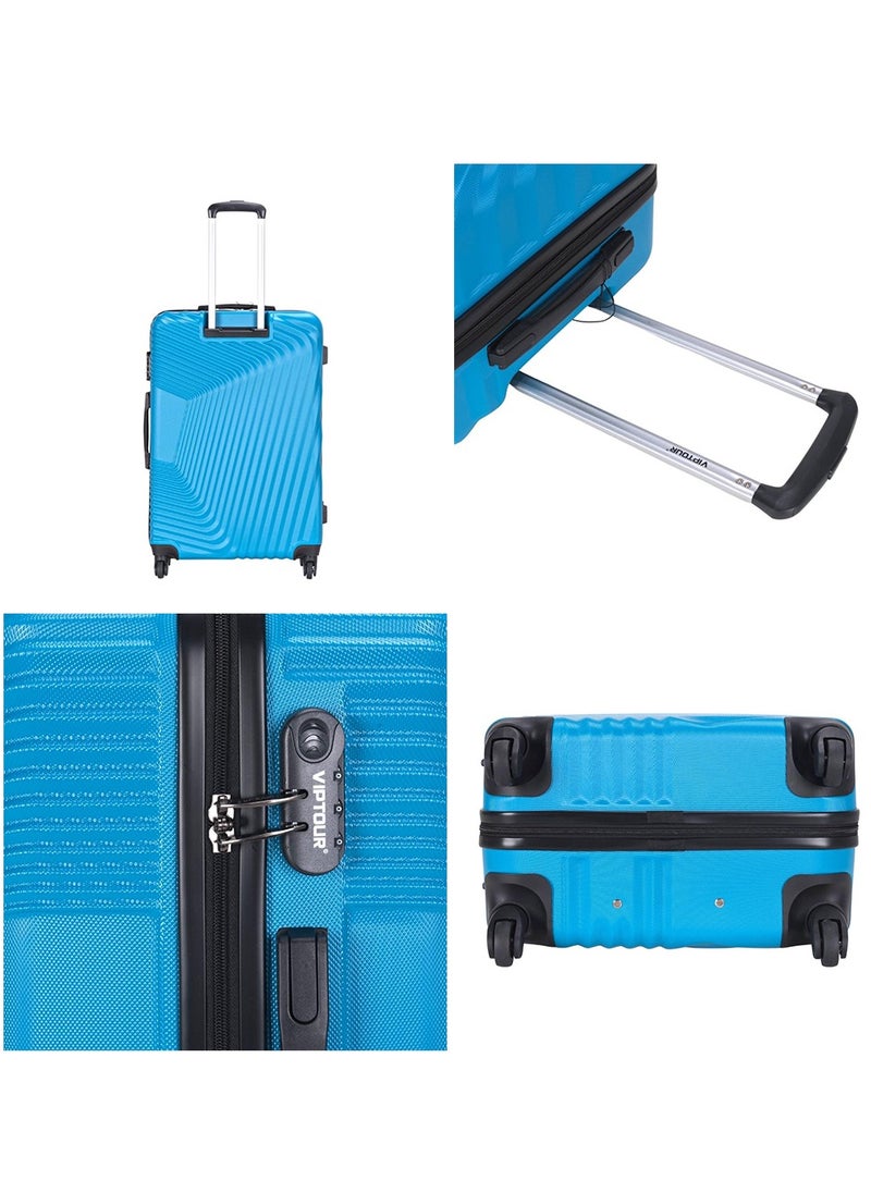 Set of 4 ABS Trolley Luggage With Number Lock 20,24,28,32 Inches