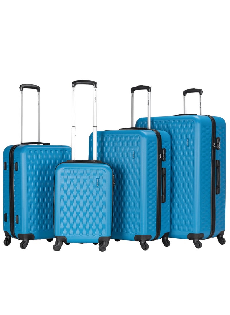 Set of 4 ABS Trolley Luggage With Number Lock 20,24,28,32 Inches