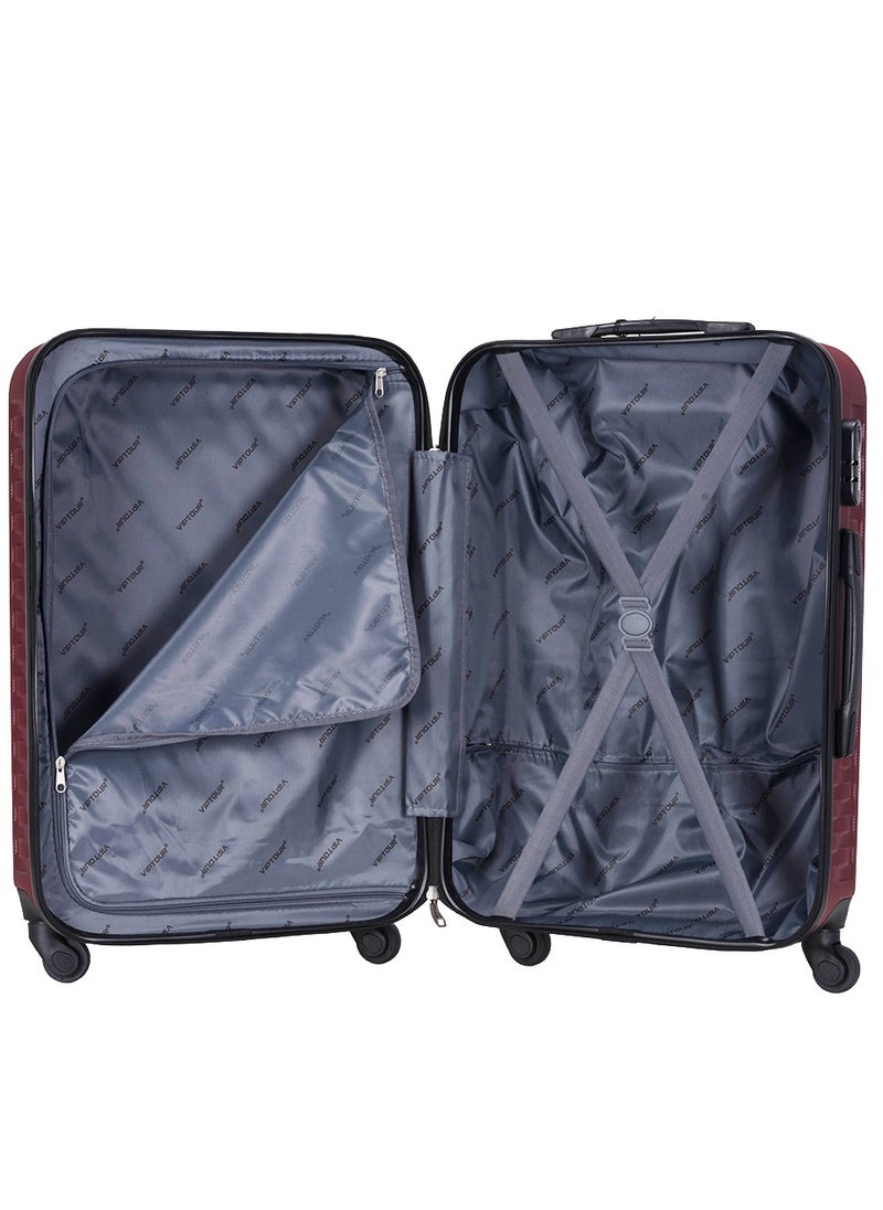 Set of 4 ABS Trolley Luggage With Number Lock 20,24,28,32 Inches