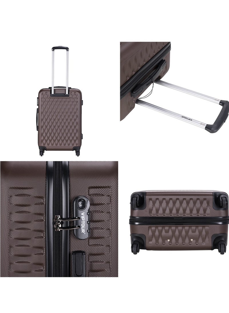 Set of 4 ABS Trolley Luggage With Number Lock 20,24,28,32 Inches