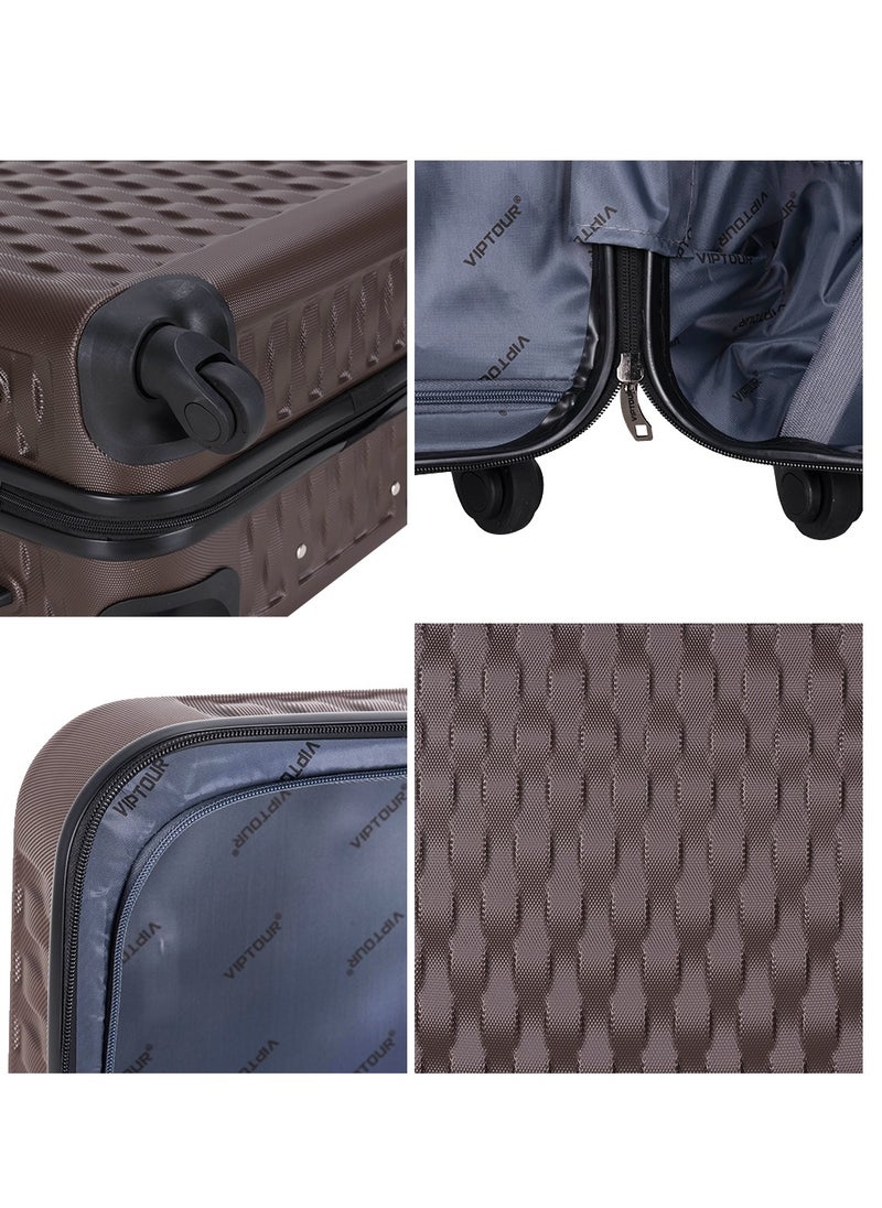 Set of 4 ABS Trolley Luggage With Number Lock 20,24,28,32 Inches