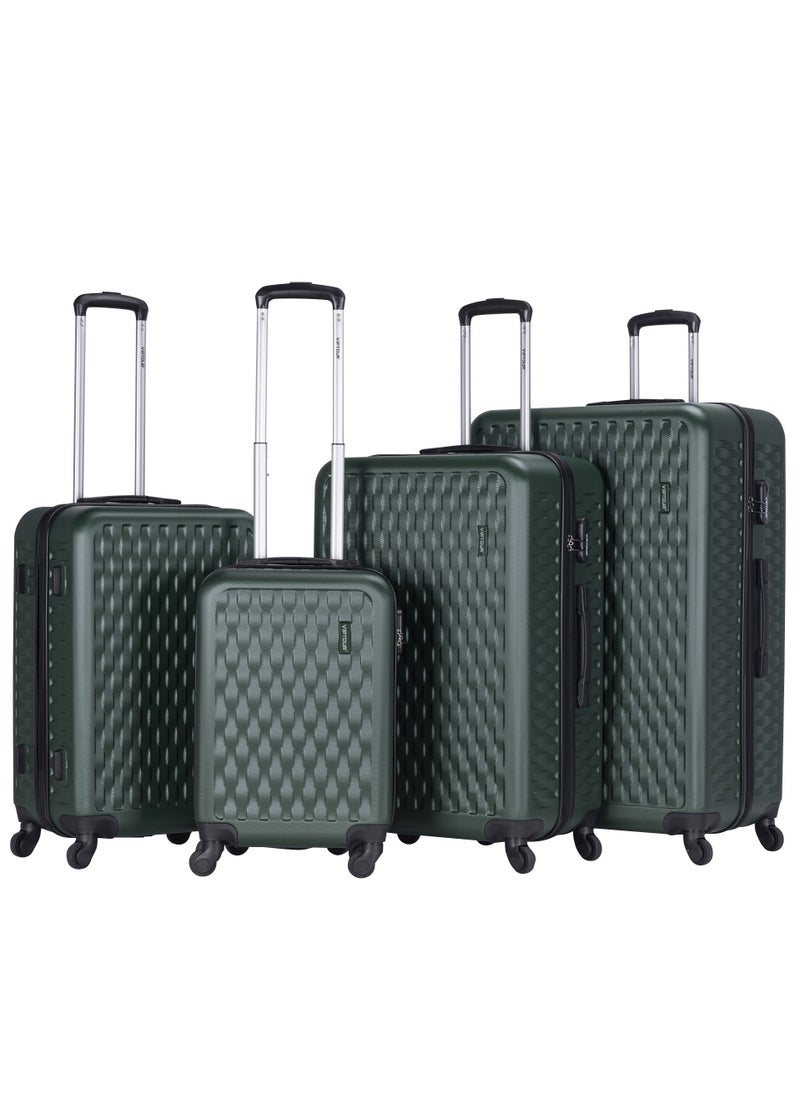 Set of 4 ABS Trolley Luggage With Number Lock 20,24,28,32 Inches