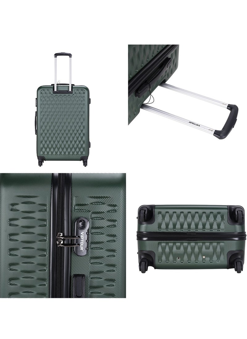 Set of 4 ABS Trolley Luggage With Number Lock 20,24,28,32 Inches