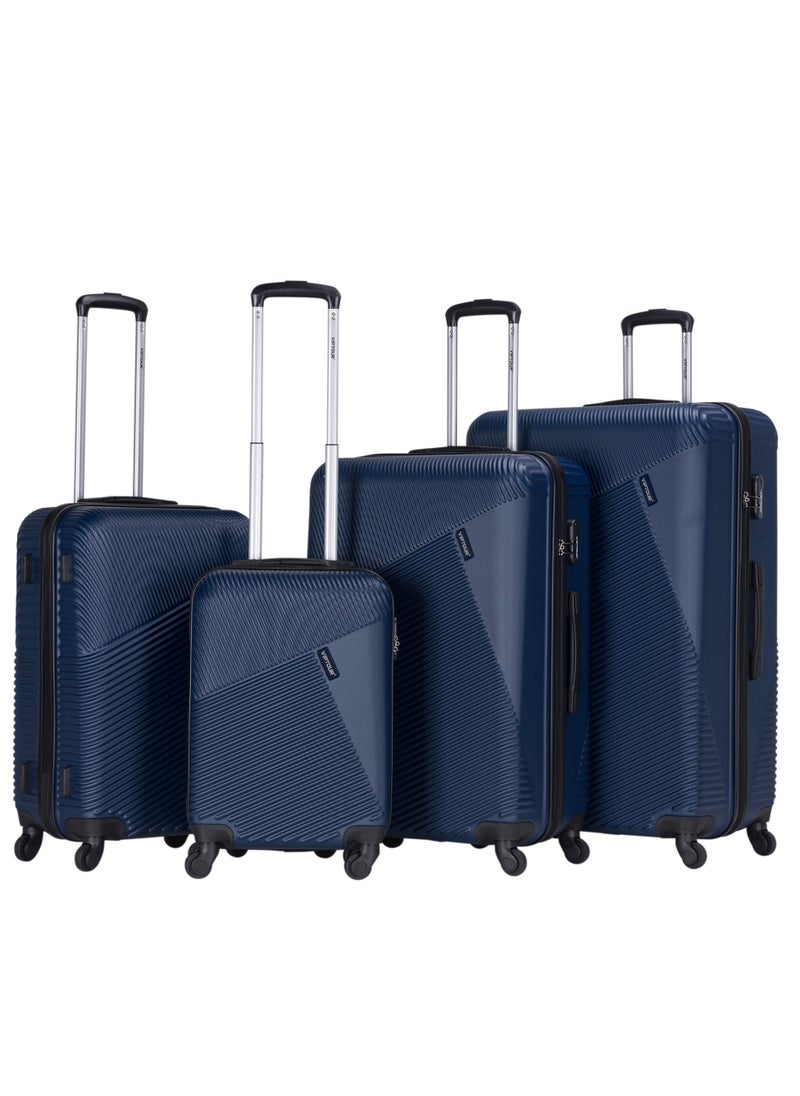 Set of 4 ABS Trolley Luggage With Number Lock 20,24,28,32 Inches