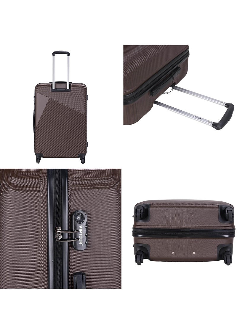 Set of 4 ABS Trolley Luggage With Number Lock 20,24,28,32 Inches