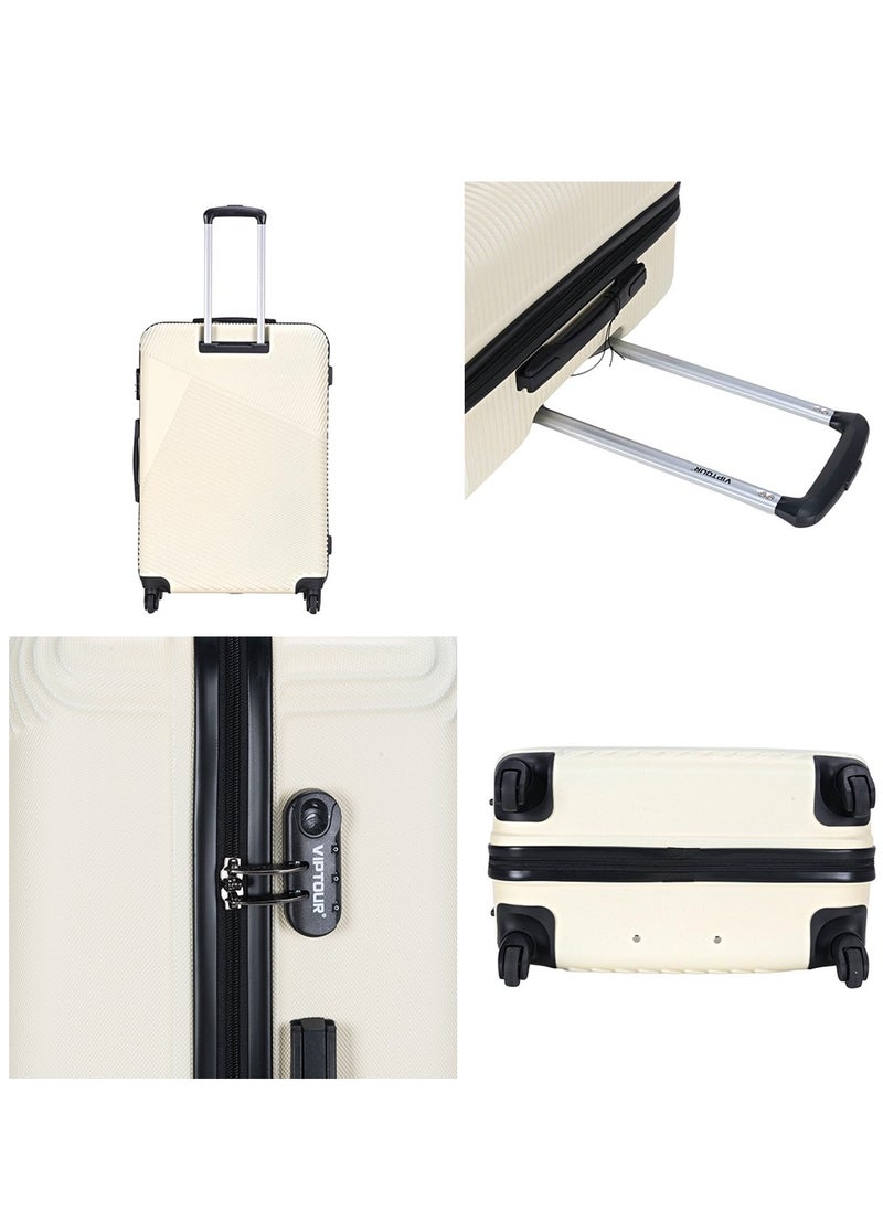 Set of 4 ABS Trolley Luggage With Number Lock 20,24,28,32 Inches