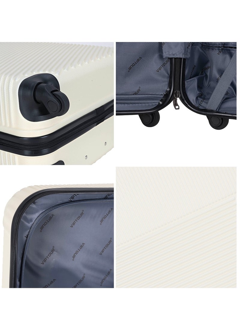 Set of 4 ABS Trolley Luggage With Number Lock 20,24,28,32 Inches