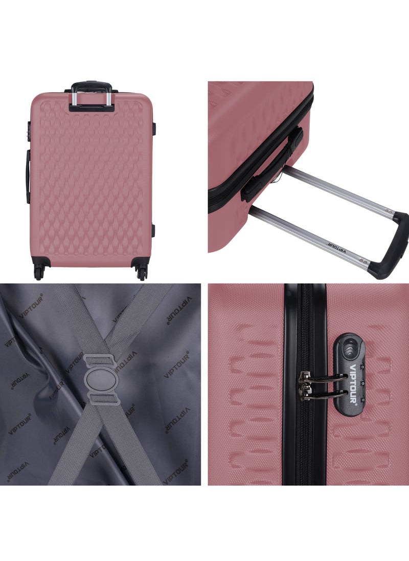 Set of 4 ABS Trolley Luggage With Number Lock 20,24,28,32 Inches