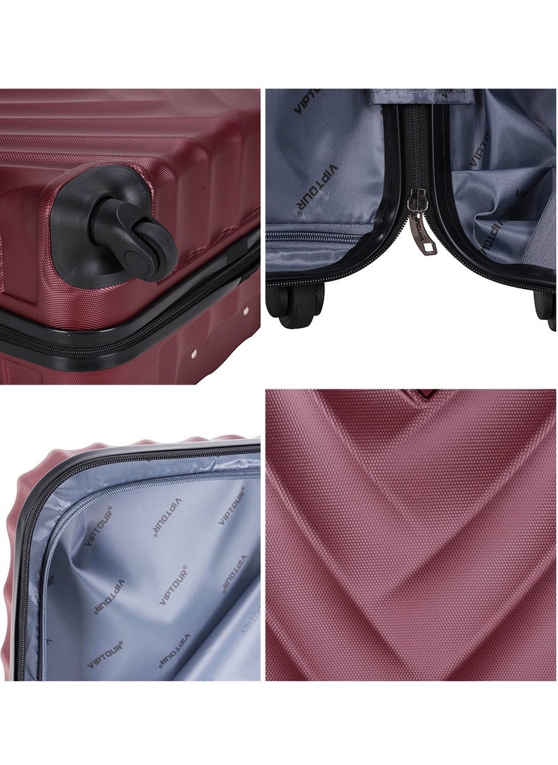 Set of 4 ABS Trolley Luggage With Number Lock 20,24,28,32 Inches