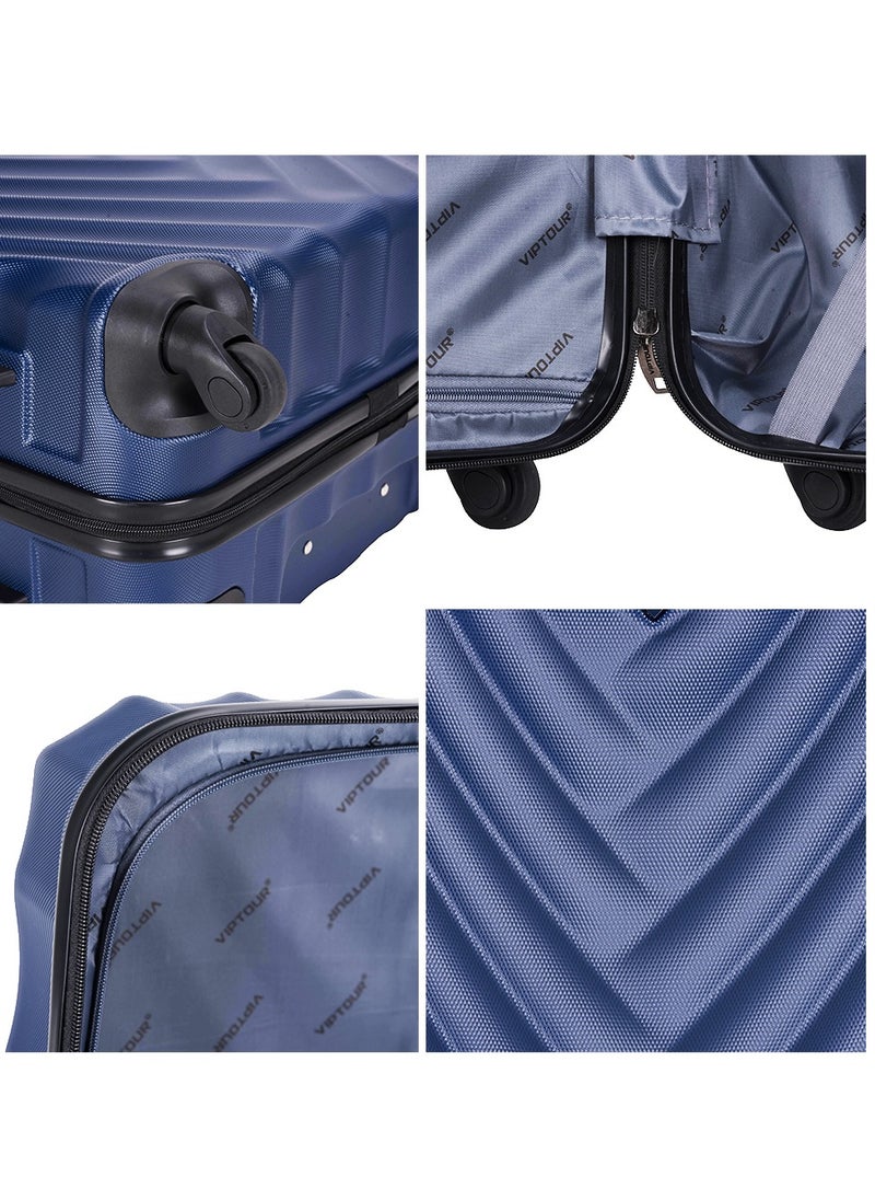 Set of 4 ABS Trolley Luggage With Number Lock 20,24,28,32 Inches